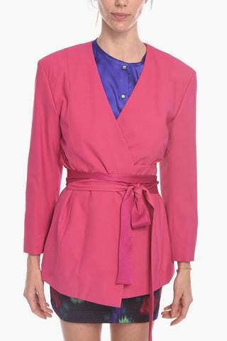 Blazer a Kimono in Misto Lana Vergine