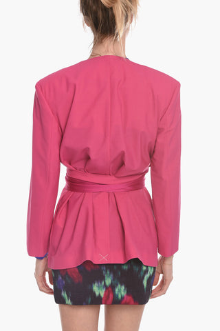 Blazer a Kimono in Misto Lana Vergine