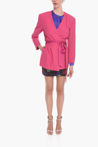 Blazer a Kimono in Misto Lana Vergine