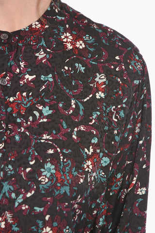ETOILE CATCHELL Floral Patterned Shirt with Wide Sleeves