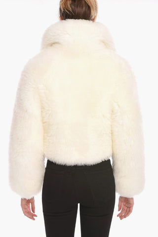 Cropped Real-furred Shearling Jacket