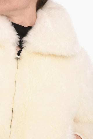 Giubbotto Shearling Crop in Vera Pelliccia