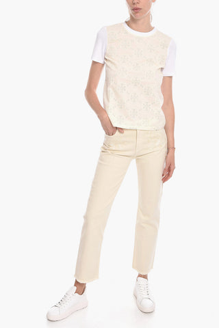 Straight-leg IBIZA Denims with Embroidery 20cm