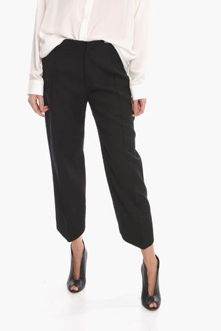 Double-canvas Pants with Asymmetric Hems