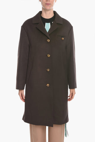 Cappotto Monopetto in Misto Lana vergine