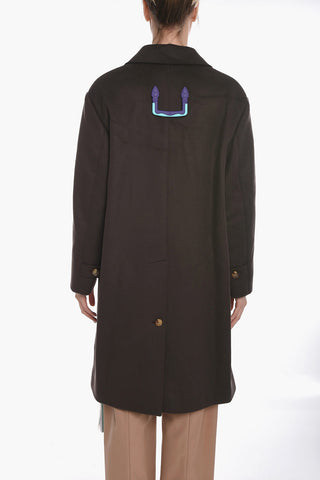 Cappotto Monopetto in Misto Lana vergine