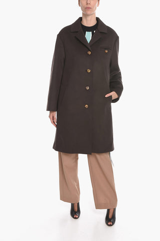 Cappotto Monopetto in Misto Lana vergine