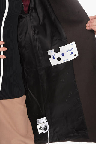 Cappotto Monopetto in Misto Lana vergine