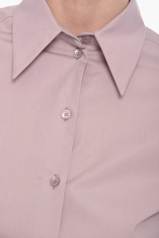 Plain Shirt with Balloon Sleeves