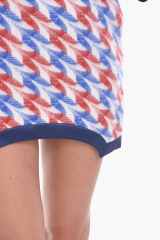 Minigonna in Misto Lana con Cut Out sul Fondo