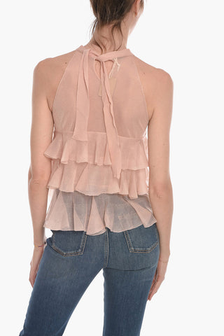 Flounced Knit Top