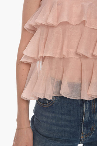 Flounced Knit Top