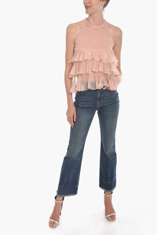 Flounced Knit Top