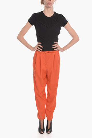 Crewneck T-shirt with Double Twist Detailing