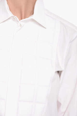 Cotton-poplin Shirt with Quilted-detail