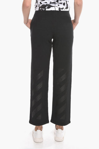 Brushed Cotton Jogger Pants RUBBER ARROW