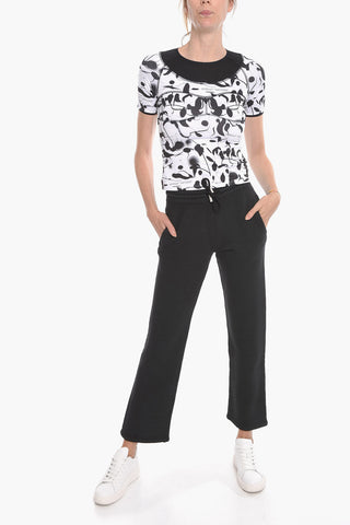 Brushed Cotton Jogger Pants RUBBER ARROW