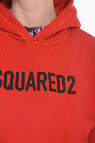 Felpa Hoodie con Logo in Rilievo