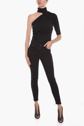 Jeans Skinny DEENA con Applicazione sul Retro 12cm