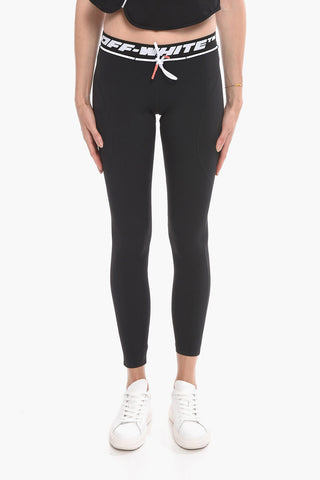 Active LOGO BAND Leggings with Waist drawstring