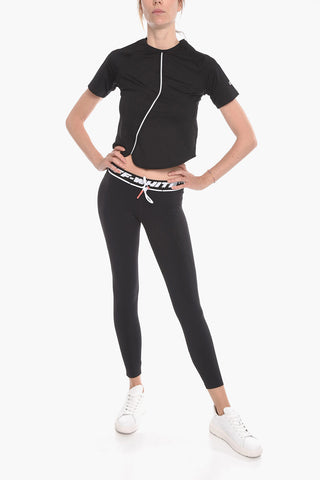 Active LOGO BAND Leggings with Waist drawstring
