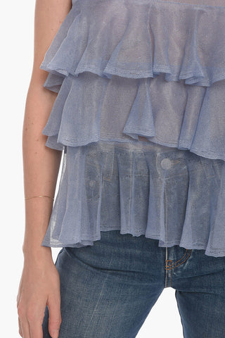 Top in Maglia a Balze