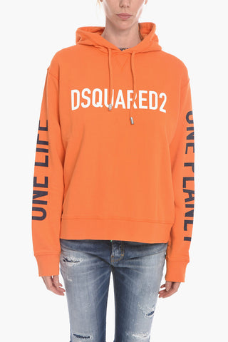 ONE PLANET ONA LIFE Hoodie Sweatshirt with Lettering