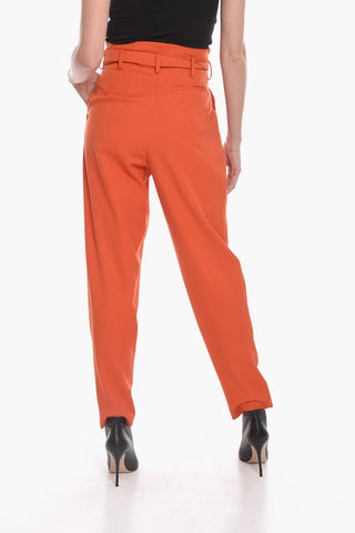 Wool Candy Trousers with Belt