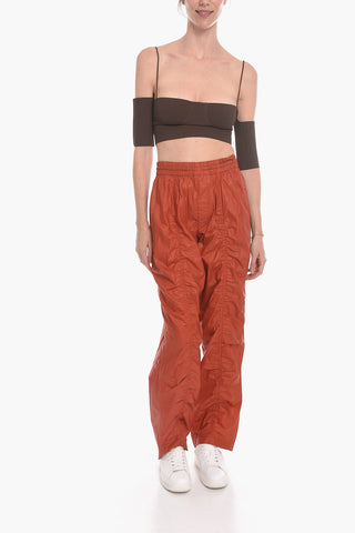 Wide-leg KIMBRA Trousers with Ruched Effect