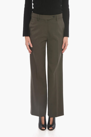 Wool Blend Palazzo Trousers