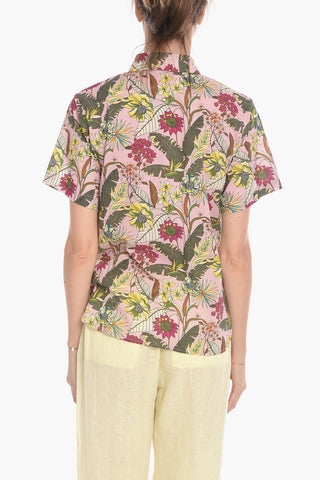 Camicia a Maniche Corte BETTE in Popeline di Cotone