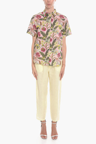 Camicia a Maniche Corte BETTE in Popeline di Cotone