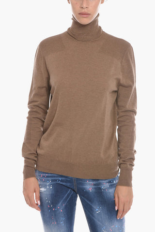 Maglia a Collo Alto in Lana e Cashmere