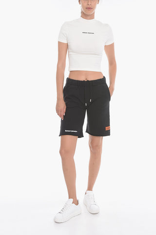 Cropped BABY T-shirt with Logo Print