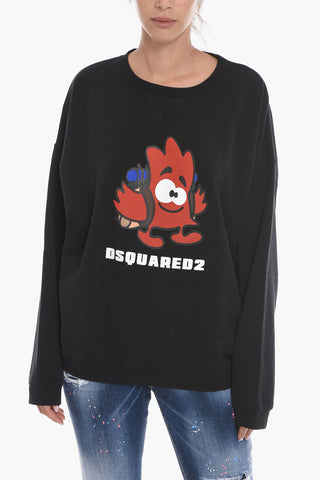 Felpa Oversized con Stampa Grafica