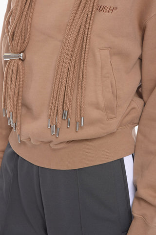 Brushed-cotton MULTICORD Hoodie with Embroidered Logo
