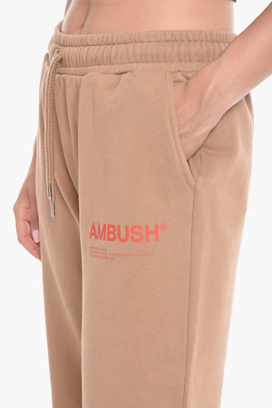 Pantaloni Jogger WORKSHOP Wide-leg con Stampa Logo
