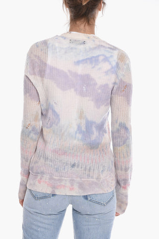 Tie Dye LOVE Cashmere Cardigan