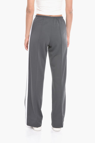 Wide-leg Joggers with Contrasting Bands