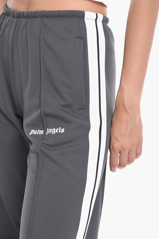 Wide-leg Joggers with Contrasting Bands
