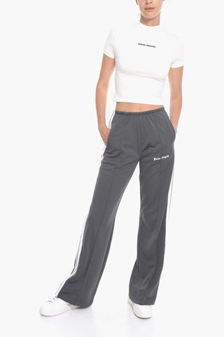 Wide-leg Joggers with Contrasting Bands