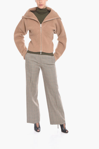 Cashmere and cotton Zip-up Sweater