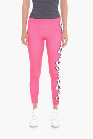 ADIDAS Two-tone Leggings with Floral Print