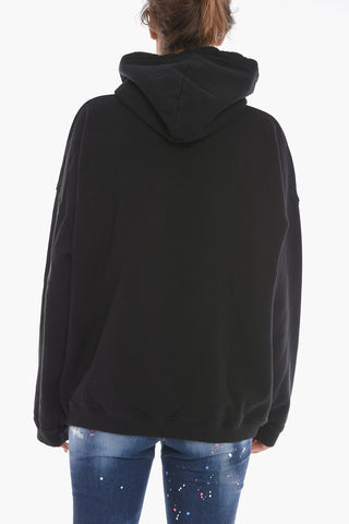 Oversized Hoodie Sweatshirt with LOVE Print