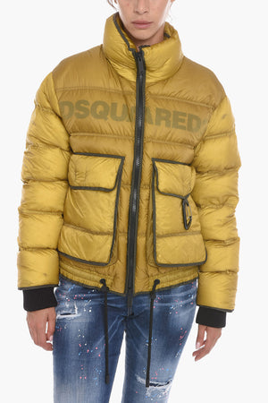 Daunenjacke mit Used-Effekt ICEBERG und Strickbündchen