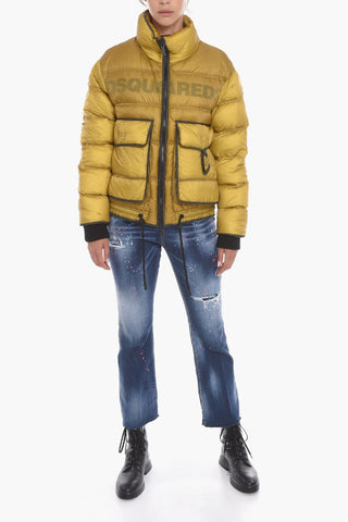 Worn-Effect Puffer ICEBERG with Knit Cuffs
