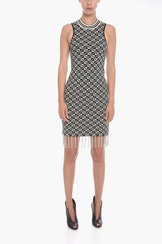 KIM Sleeveless Dress with Rhinestone Application