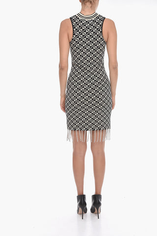 KIM Sleeveless Dress with Rhinestone Application