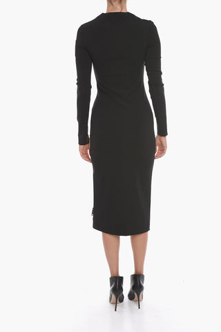 Vestito Lungo METEOR in Jersey Riciclato con Dettagli Cut-out