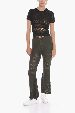 Silk Blend LOVE Crochet T-Shirt